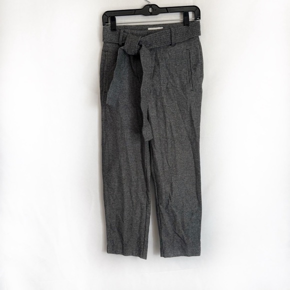 Wilfred Plaid tie front High Waisted Belted Trousers size 2 - Picture 1 of 9